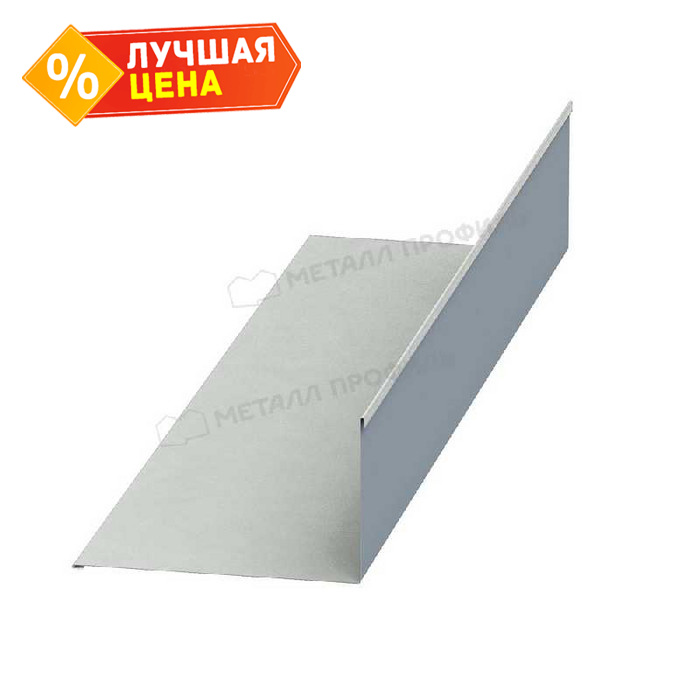 Планка примыкания нижняя 250х122х2000 (ECOSTEEL_T-01-ЗолотойДуб-0.5)