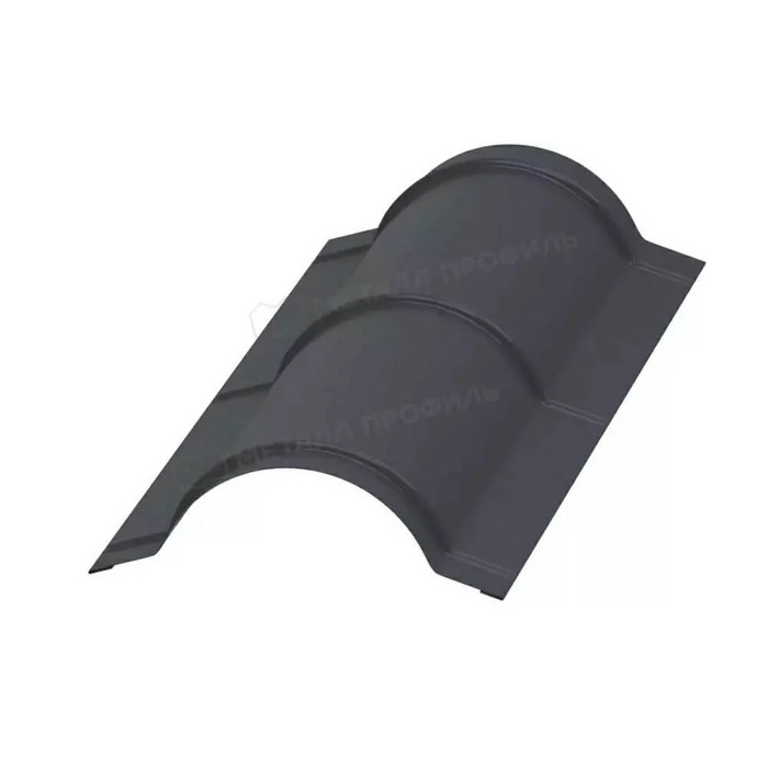 Планка конька круглого R110х2000 (ECOSTEEL_T-01-Кедр-0.5)